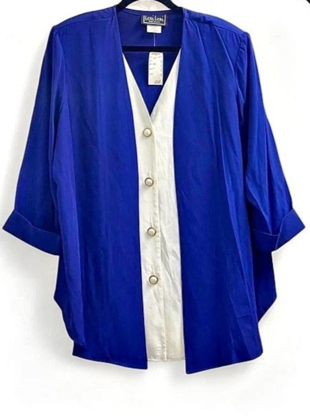 NWT deadstock vintage 80s/90s leni leni two-piece  pantsuit set- 18W Top/16W Pan